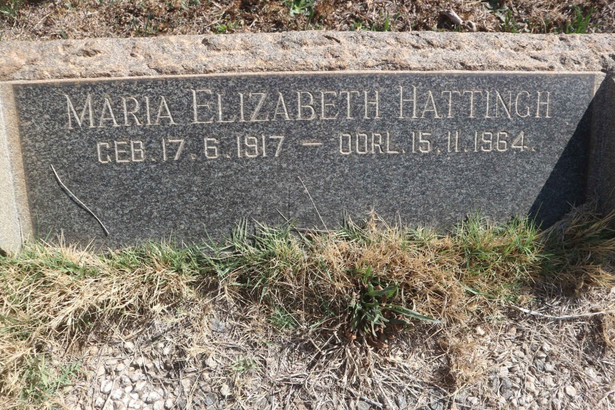 HATTINGH Maria Elizabeth 1917-1964