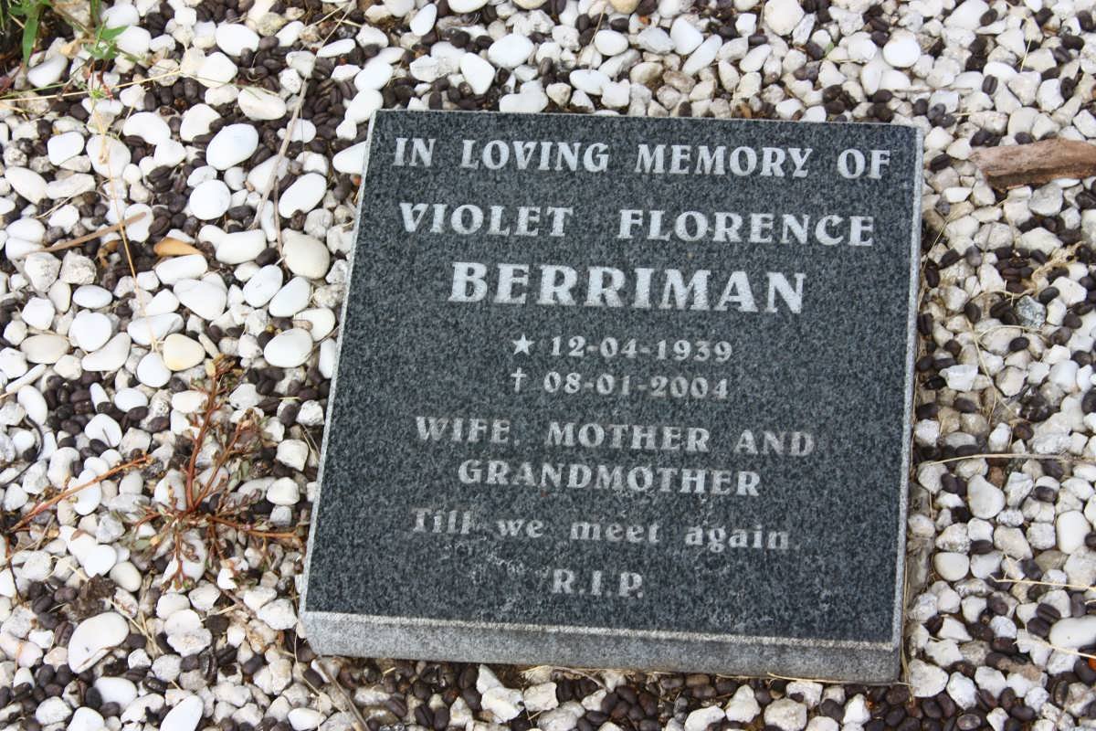 BERRIMAN Violet Florence 1939-2004