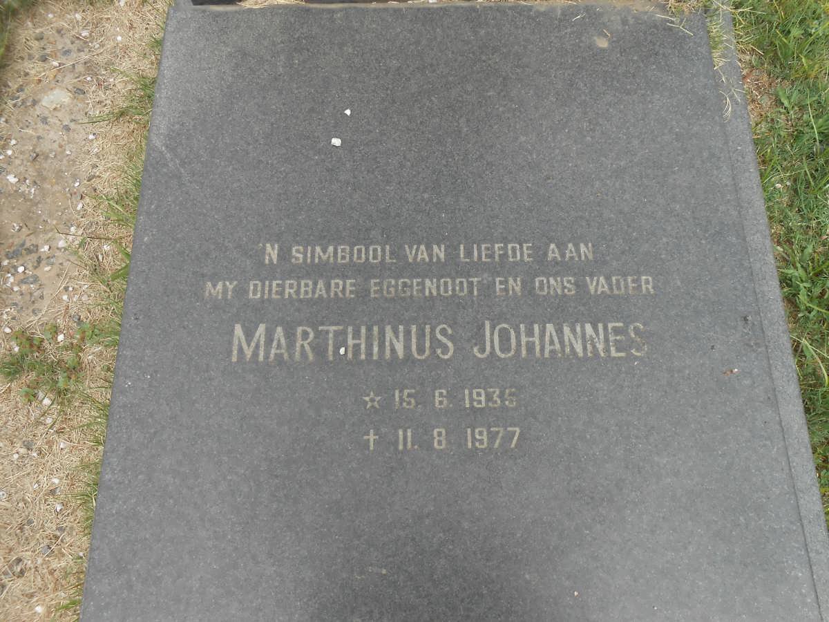 JACOBS Marthinus Johannes 1935-1977