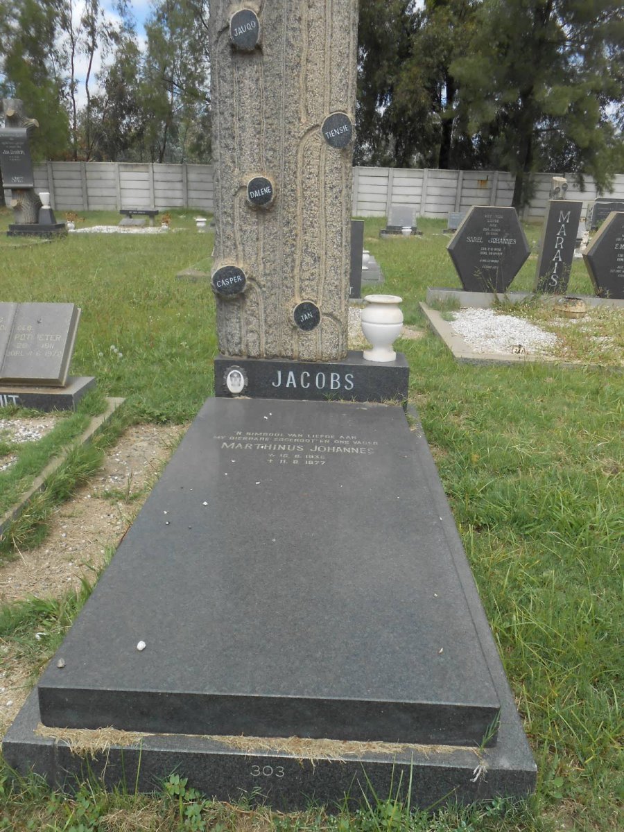 JACOBS Marthinus Johannes 1935-1977