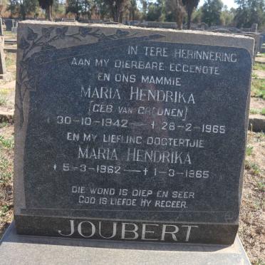 JOUBERT Maria Hendrika nee VAN GREUNEN 1942-1965 :: JOUBERT Maria Hendrika 1962-1965