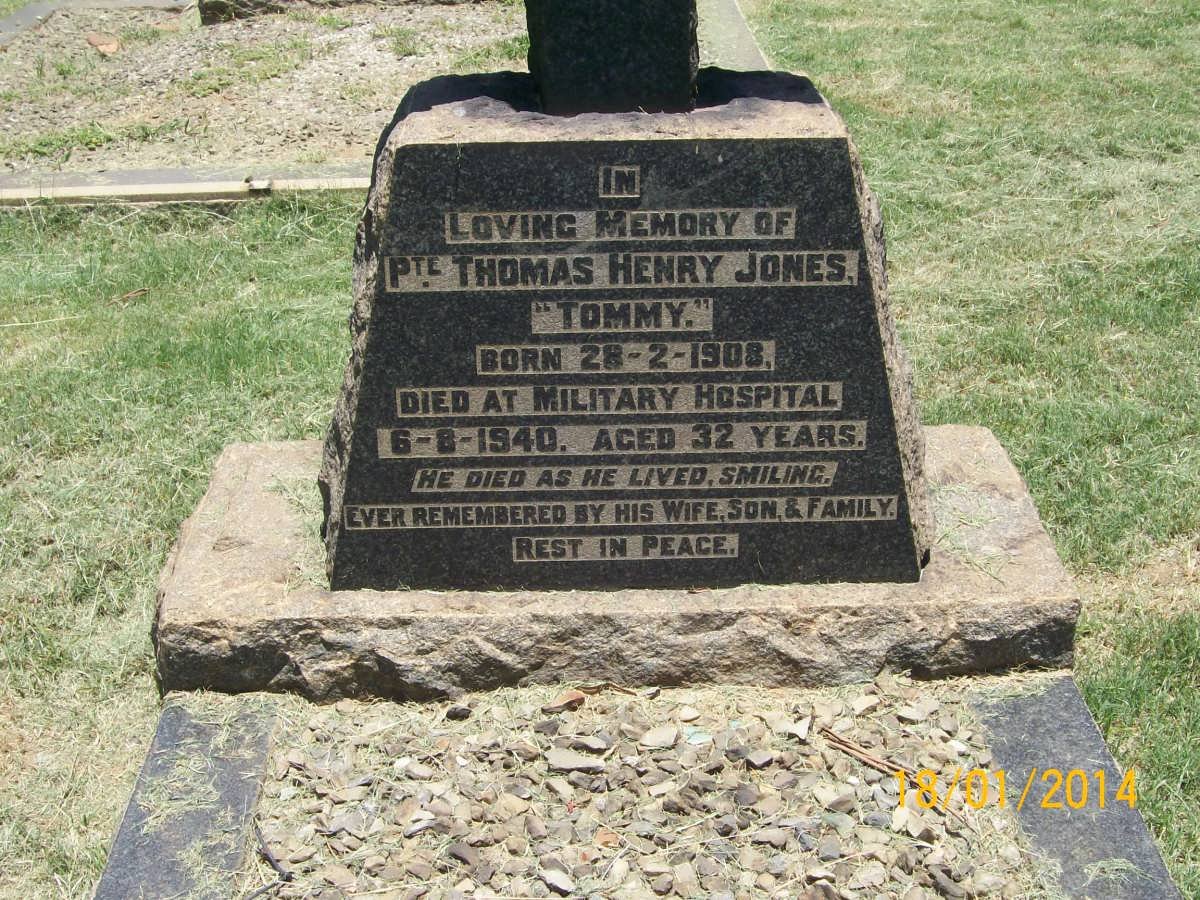 JONES Thomas Henry 1908-1940