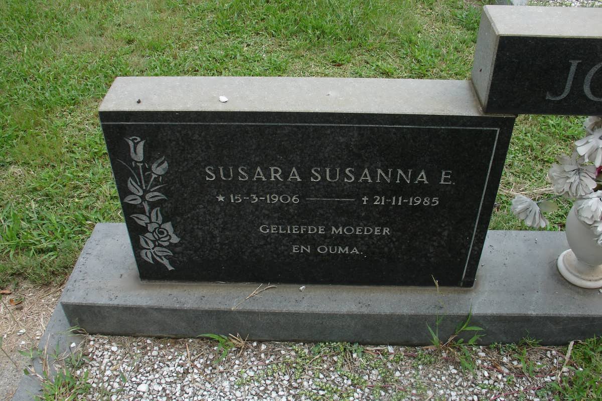 JOUBERT Susara Susanna E. 1906-1985