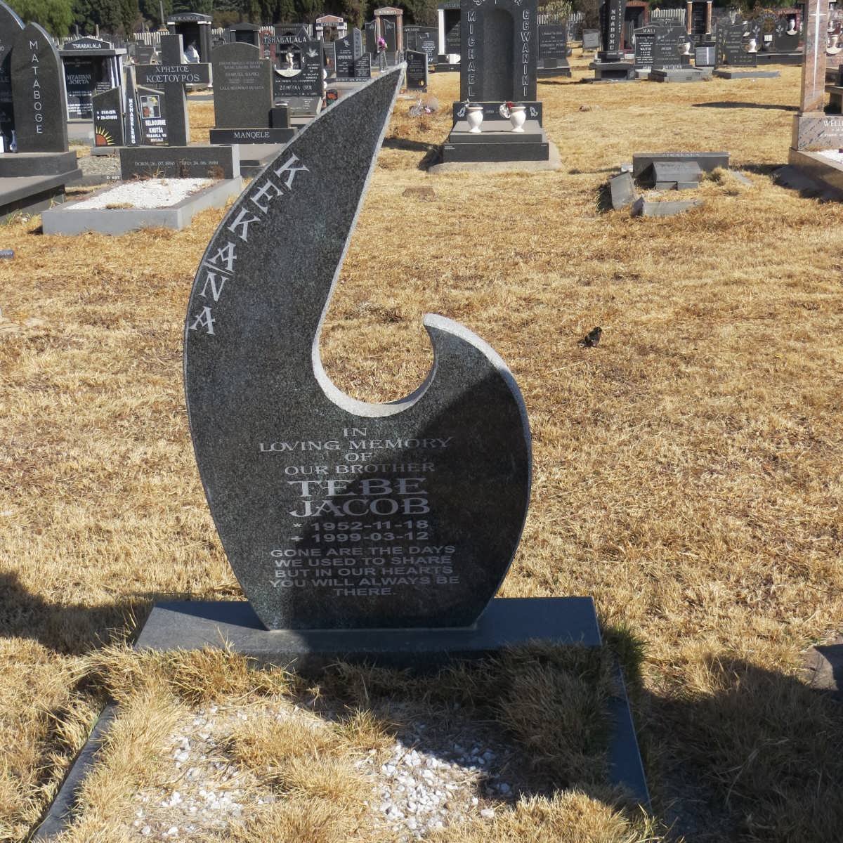 KEKANA Tebe Jacob 1952-1999