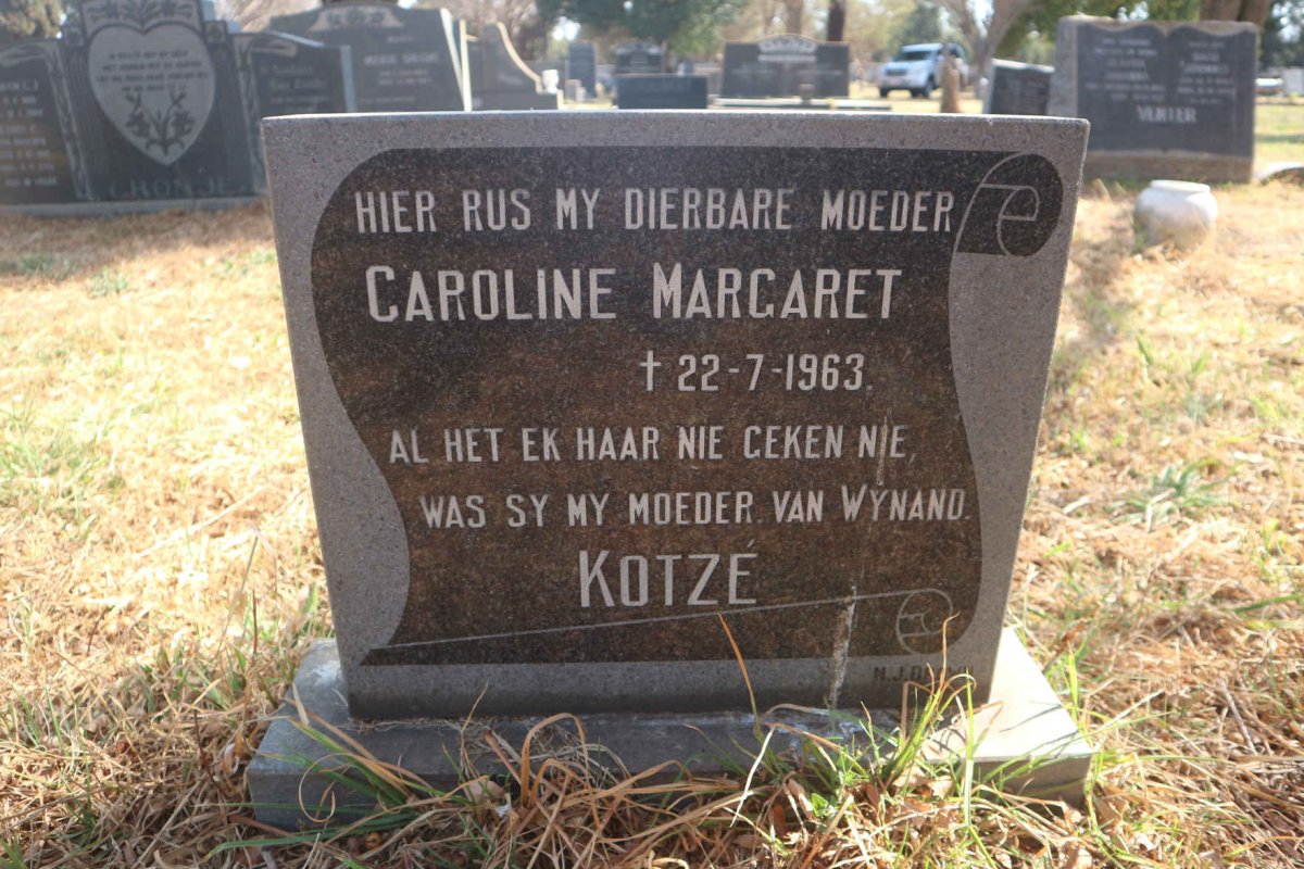 KOTZE Caroline Margaret -1963