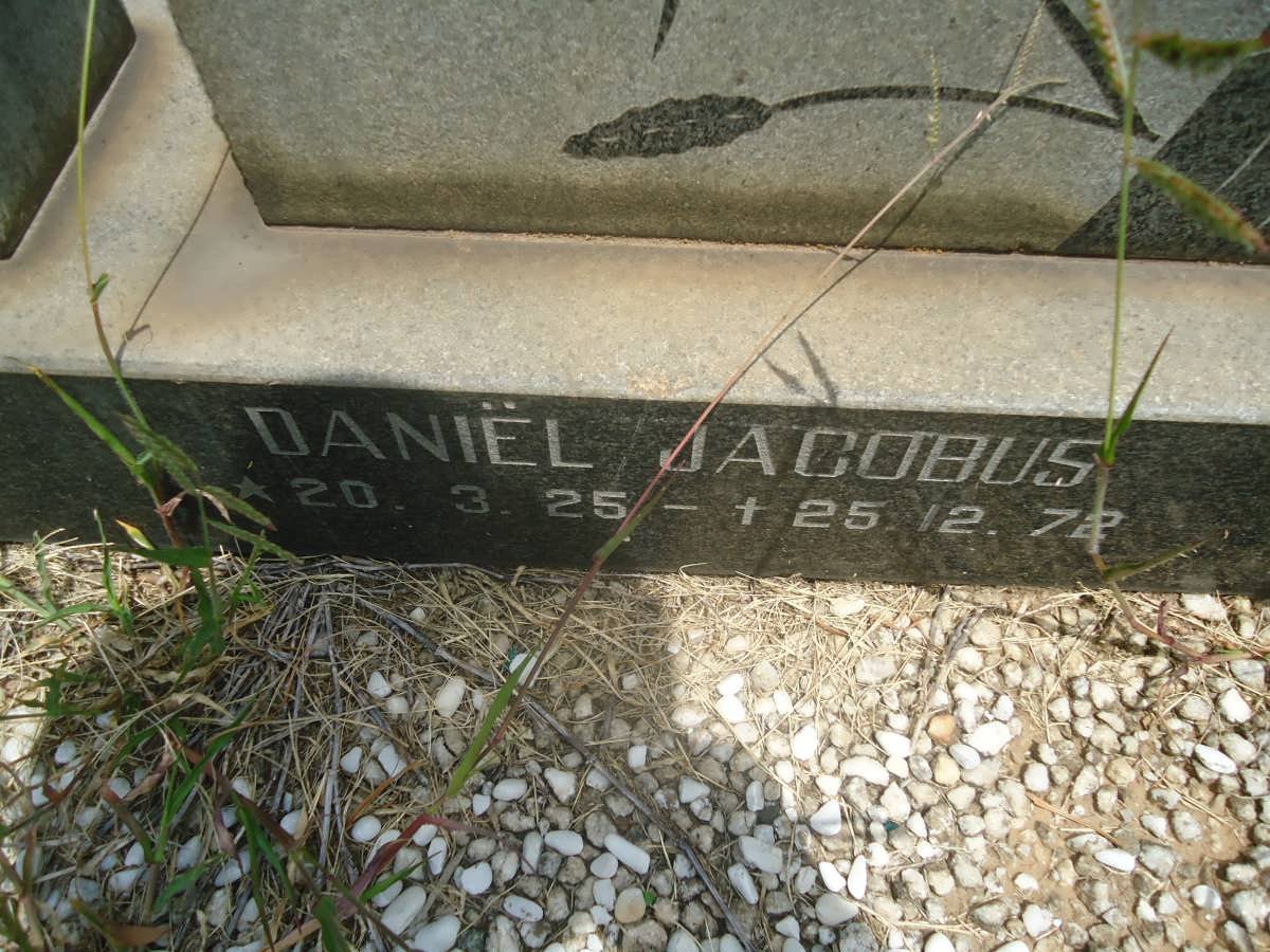 KRITZINGER Daniel Jacobus 1925-1972