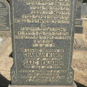KUNO Channah -1923