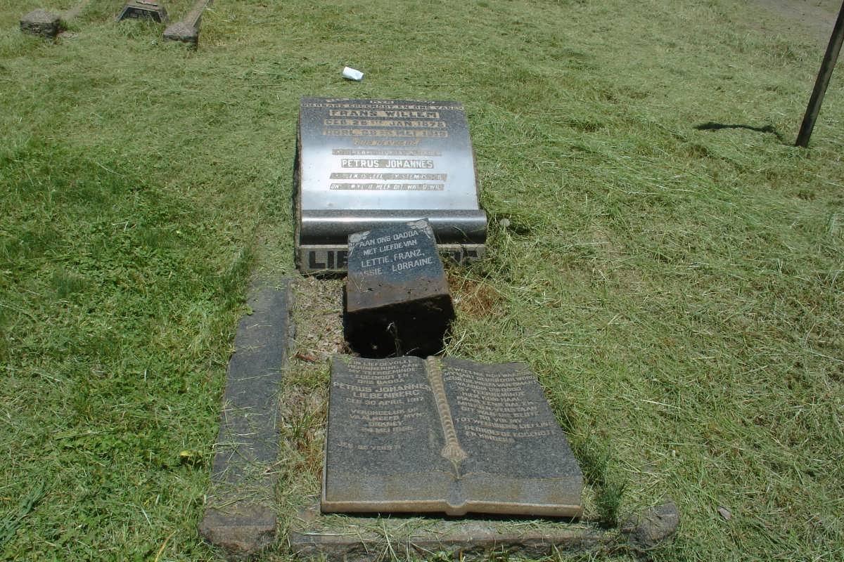 LIEBENBERG Petrus Johannes -1917 :: LIEBENBERG Frans Willem  1878-1919 :: LIEBENBERG Petrus Johannes
