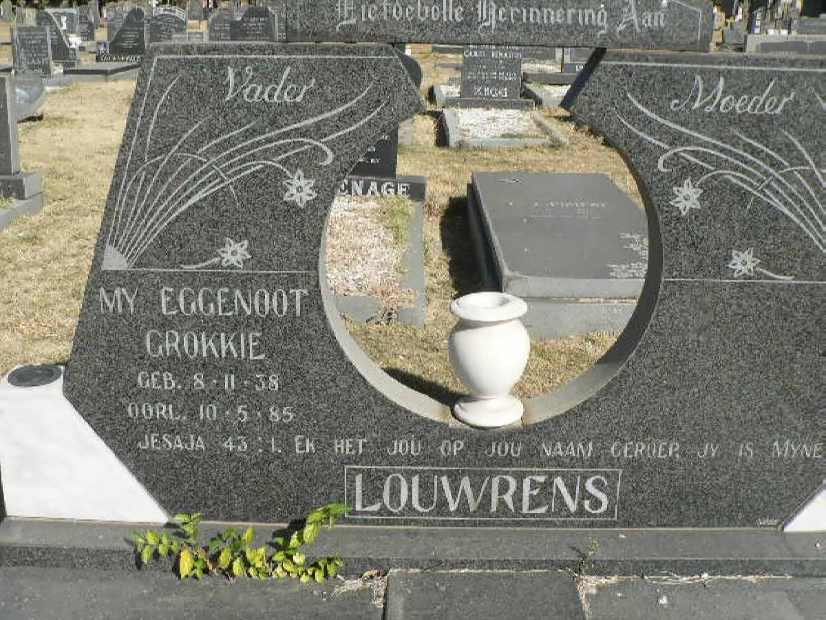 LOUWRENS Grokkie 1938-1985