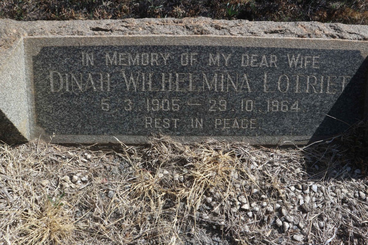 LOTRIET Dinah Wilhelmina 1905-1964