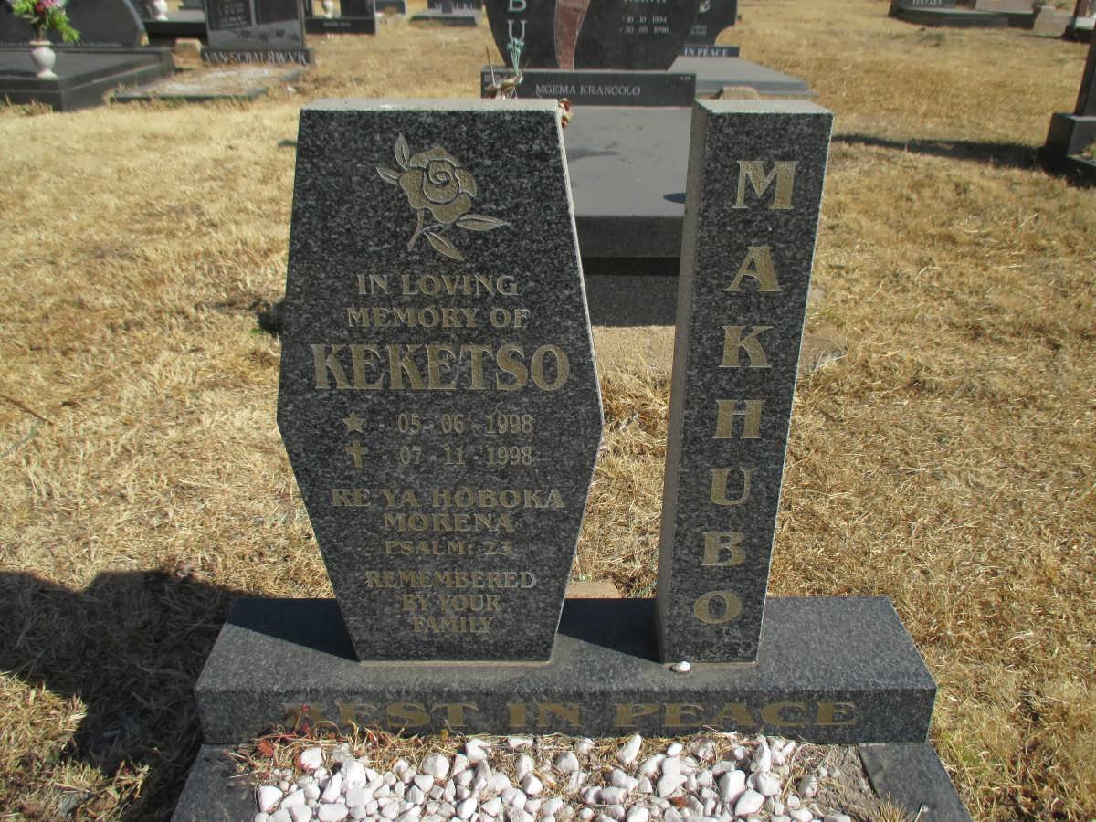 MAKHUBO Keketso 1998-1998
