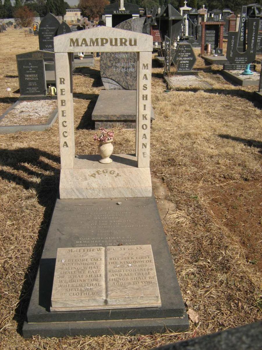 MAMPURU Rebecca Mashikoane 1916-1998