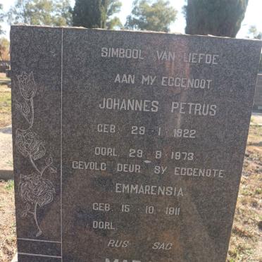 MARAIS Johannes Petrus 1922-1973 & Emmarensia 1911-