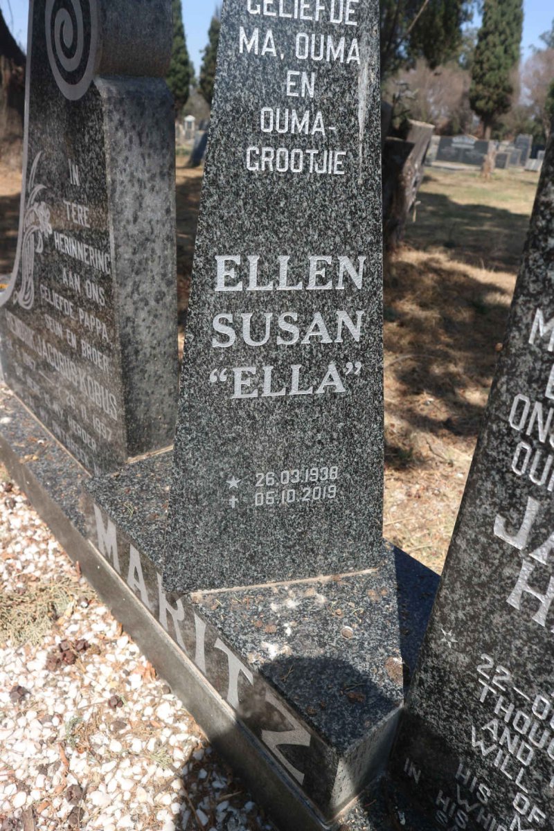 MARITZ Ellen Susan 1938-2019
