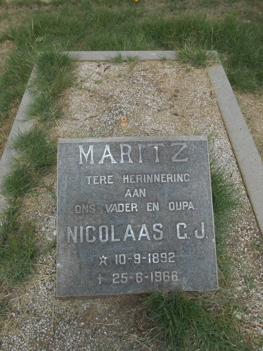 MARITZ Nicolaas G.J. 1892-1966