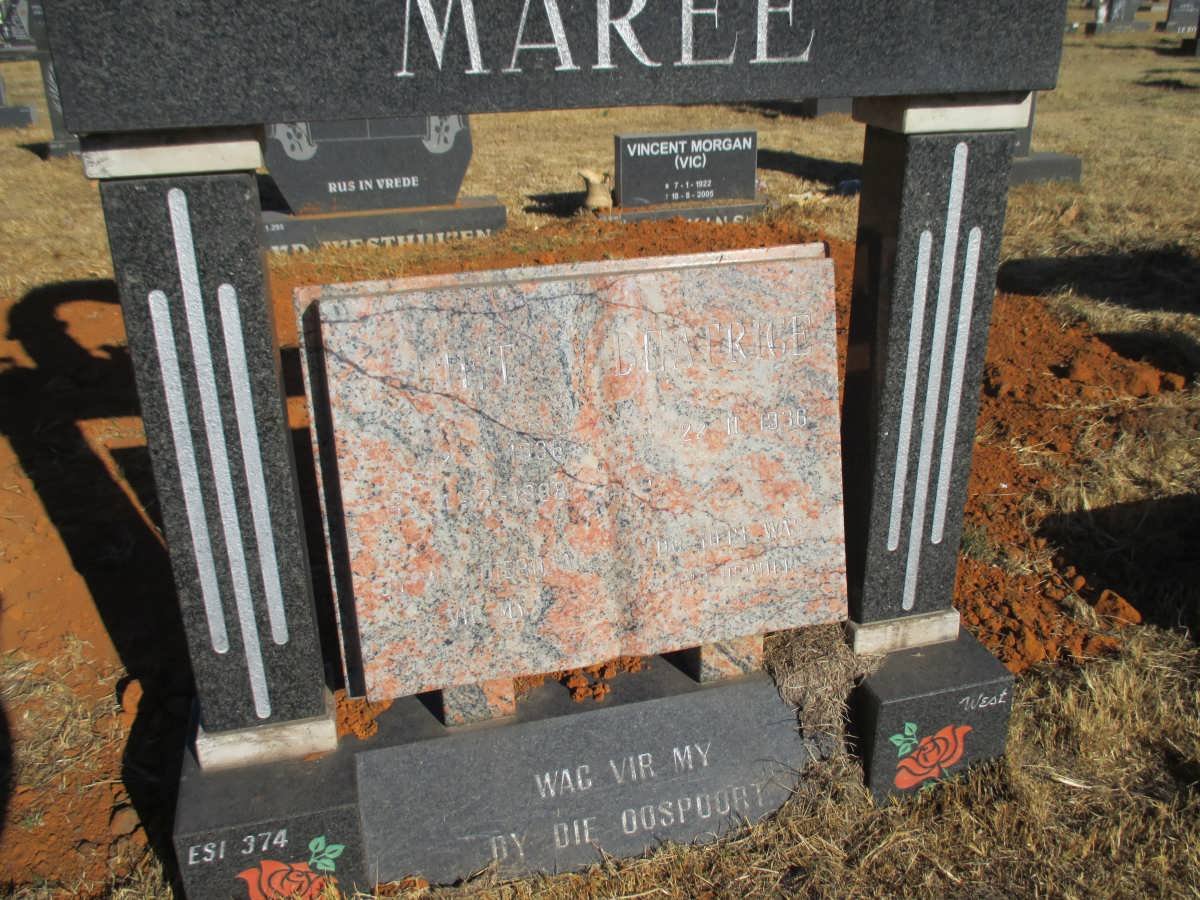 MAREE Piet 1936-1988 &amp; Beatrice 1936-