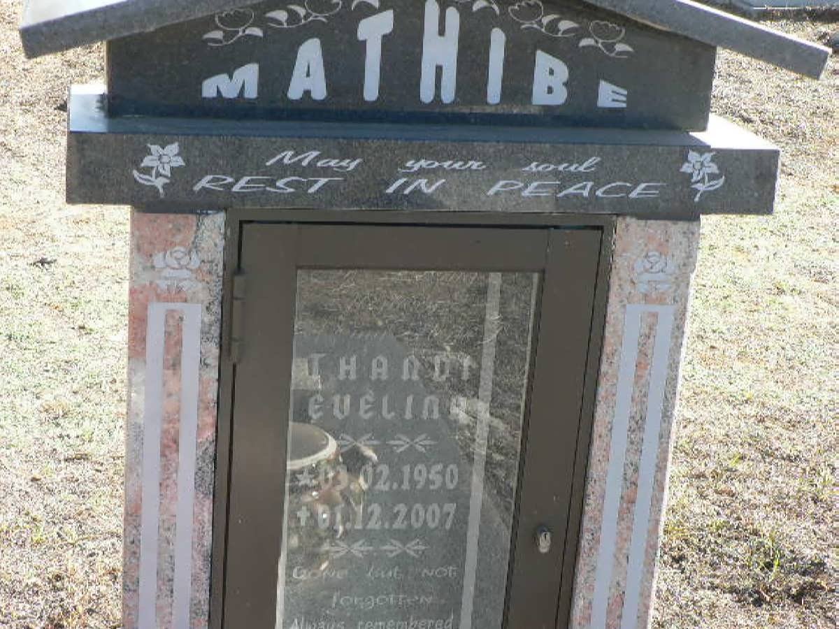 MATHIBE Thandi Evelina 1950-2007