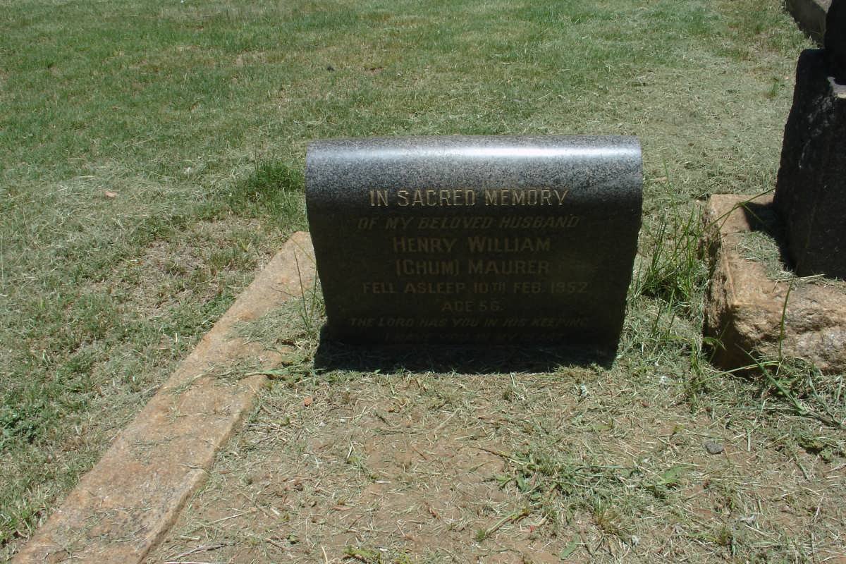 MAURER Carl August -1942 &amp; Louise Bertha -1952 :: MAURER Henry William ?