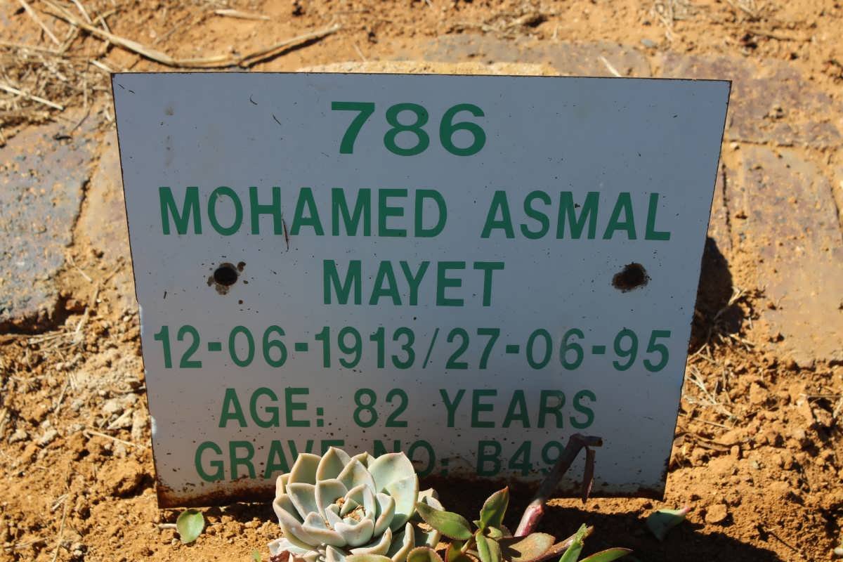 MAYET Mohamed Asmal 1913-1995
