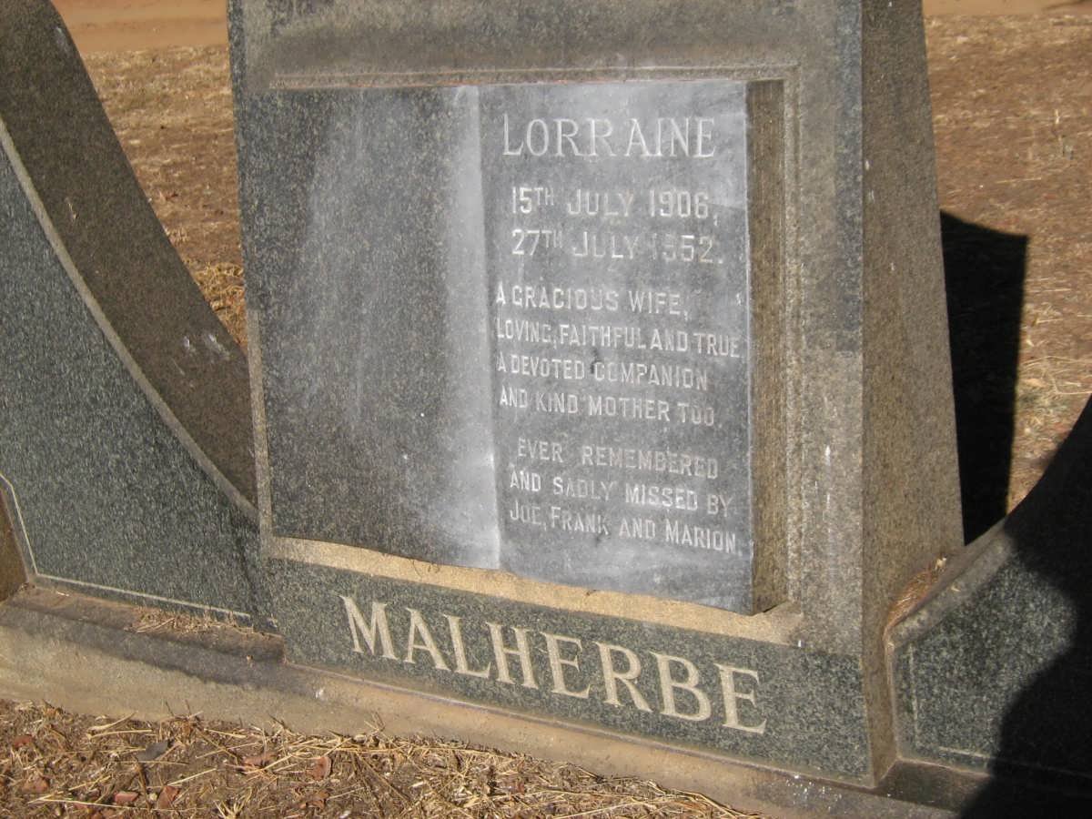 MALHERBE Lorraine 1906-1952