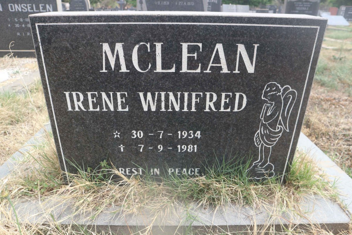 MCLEAN Irene Winifred 1934-1981