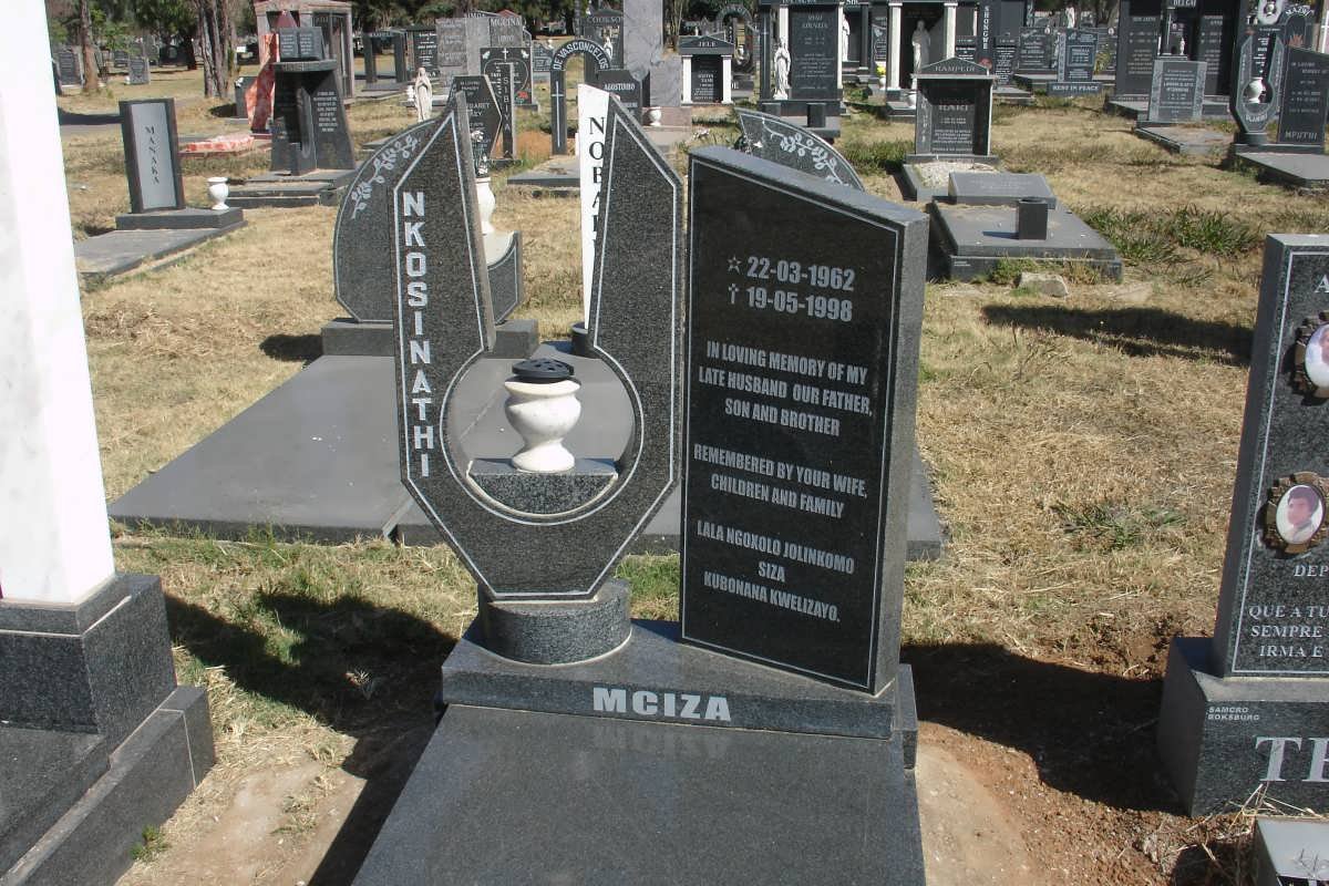 MCIZA Nkosinathi 1962-1998