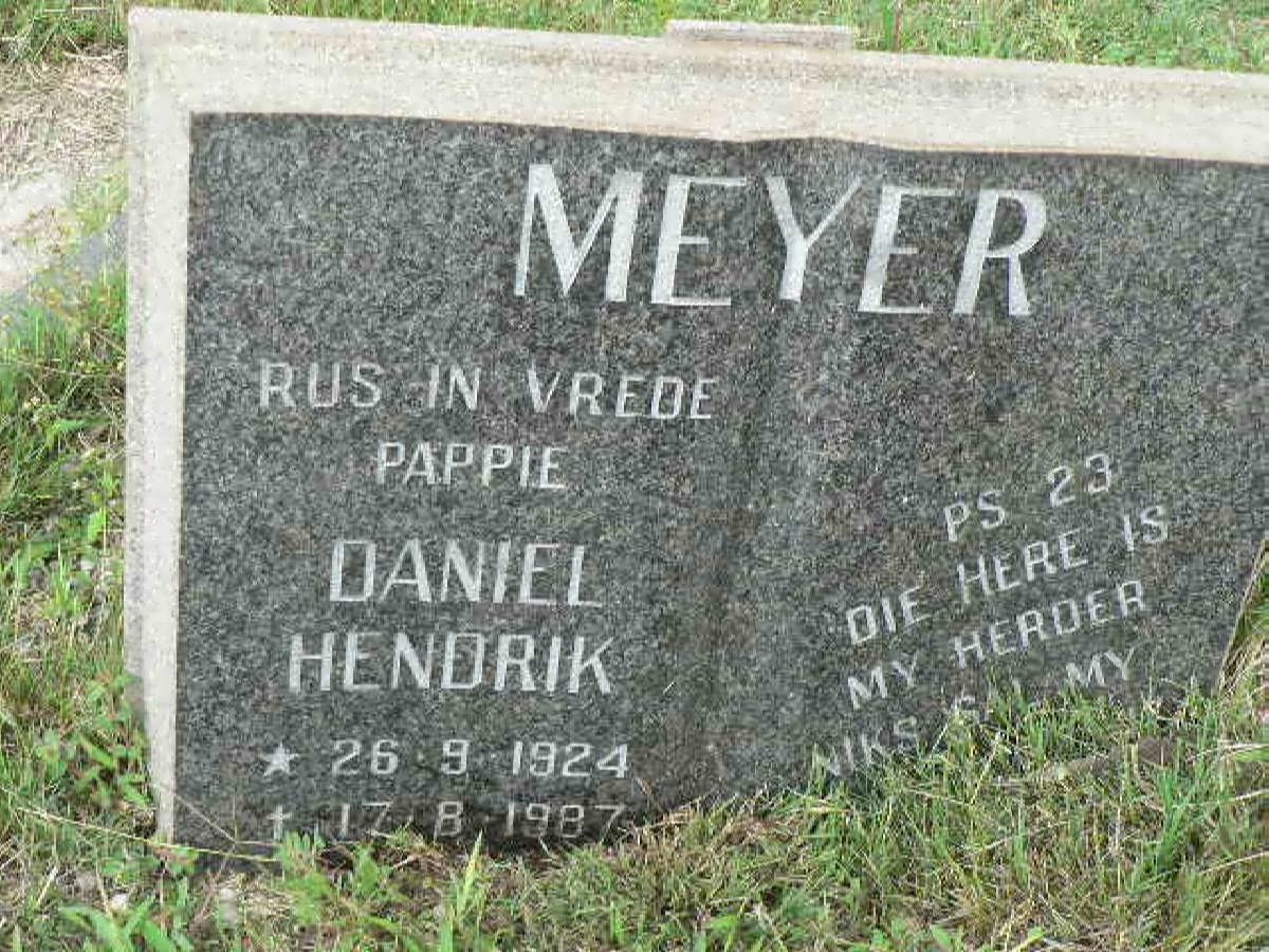 MEYER Daniel Hendrik 1924-1987
