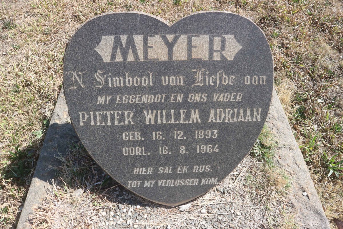 MEYER Pieter Willem Adriaan 1893-1964