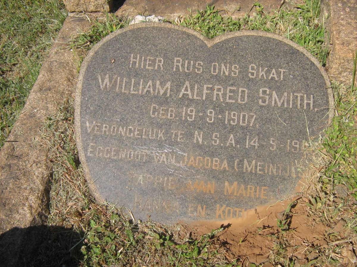SMITH William Alfred 1907-191?