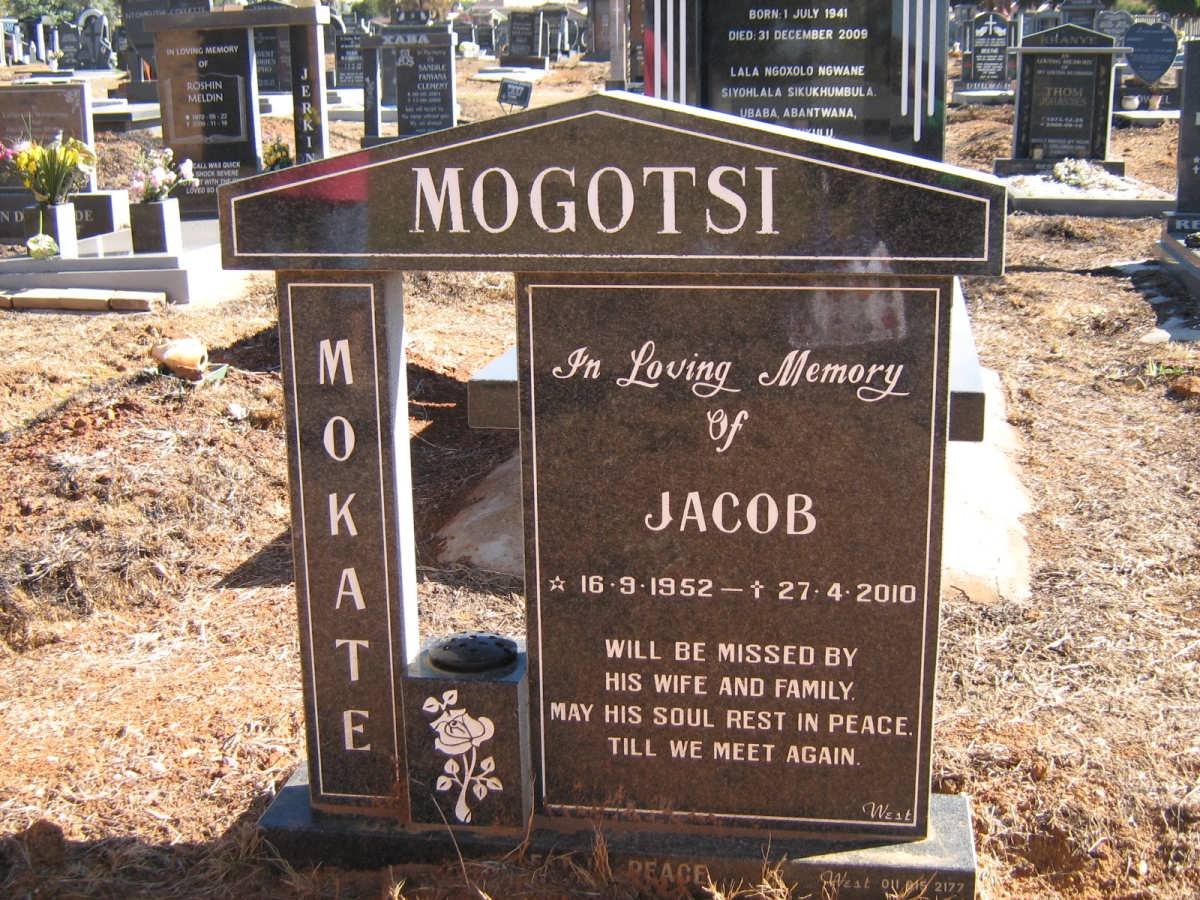 MOGOTSI Mokate Jacob 1952-2010