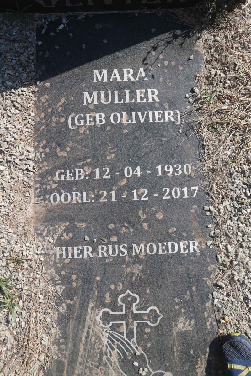 MULLER Mara nee OLIVIER 1930-2017