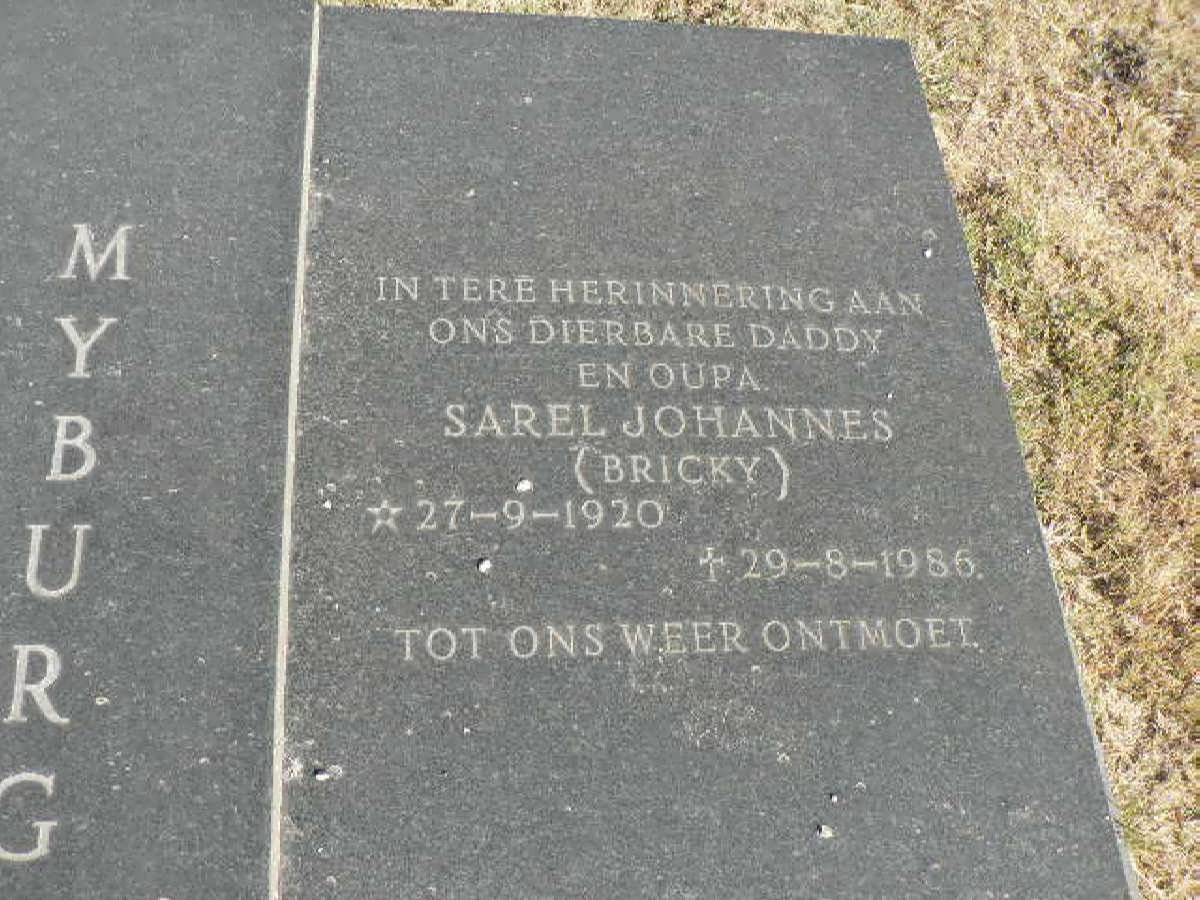 MYBURGH Sarel Johannes 1920-1986