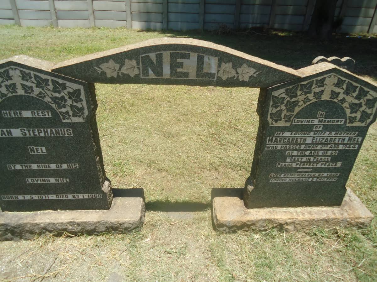 NEL Jan Stephanus 1871-1960 &amp; Margaret Elizabeth -1944