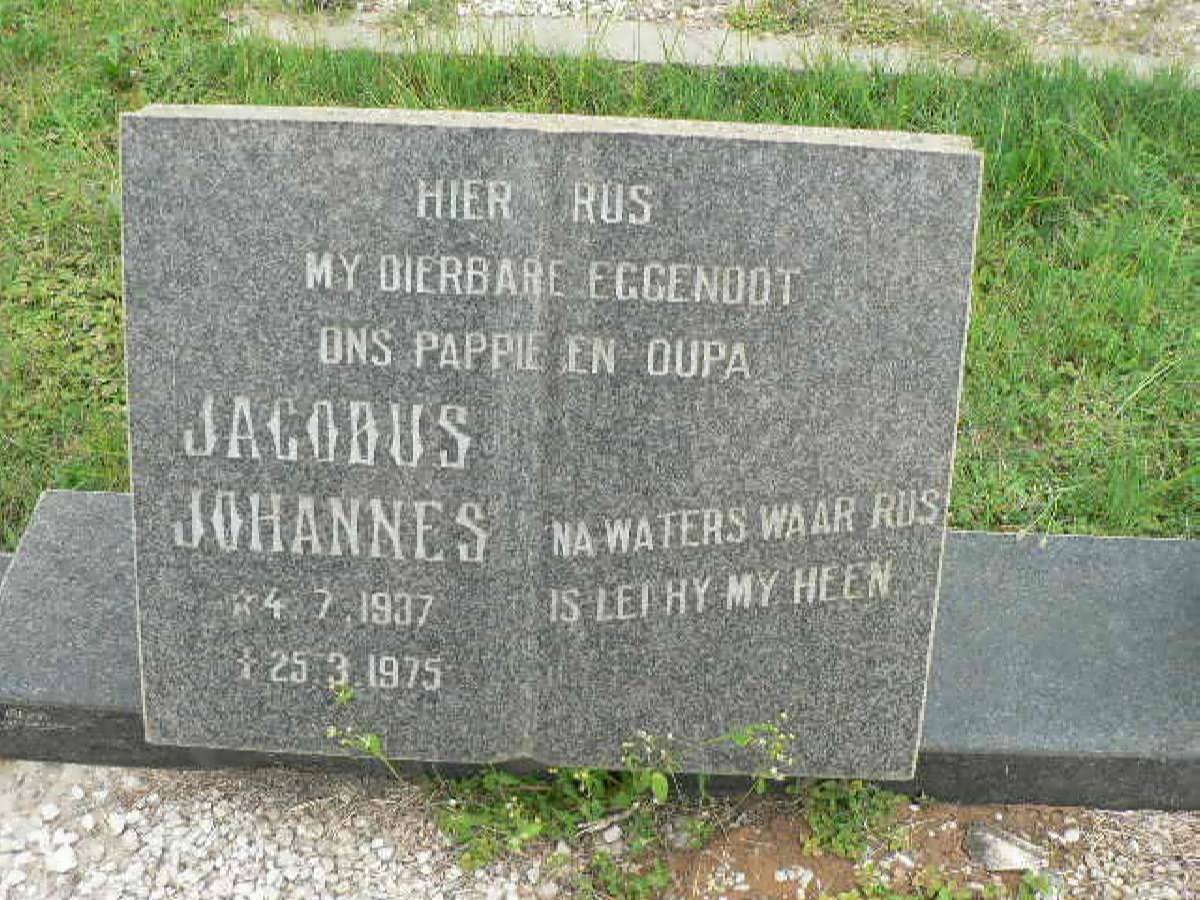 NEL Jacobus Johannes 1937-1975 &amp; Johanna Catharina 1936-1999