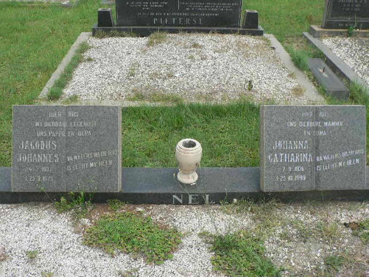 NEL Jacobus Johannes 1937-1975 &amp; Johanna Catharina 1936-1999