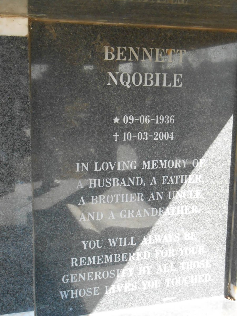 NHLABATI Bennett Nqobile 1936-2004