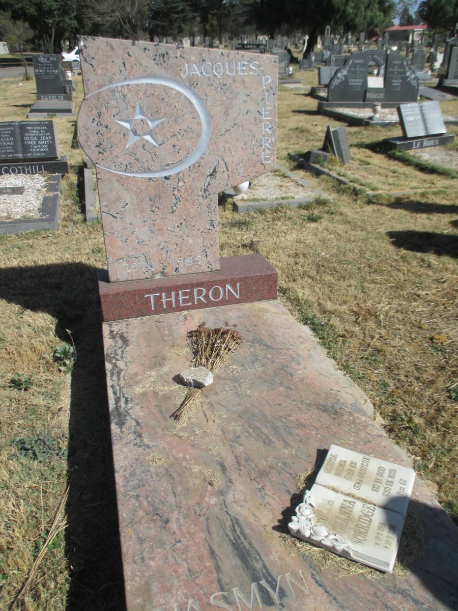 NORRIDGE Johanna 1914-1999 :: THERON Jaques Pierre 1970-1985 :: THERON Jasmyn -1965
