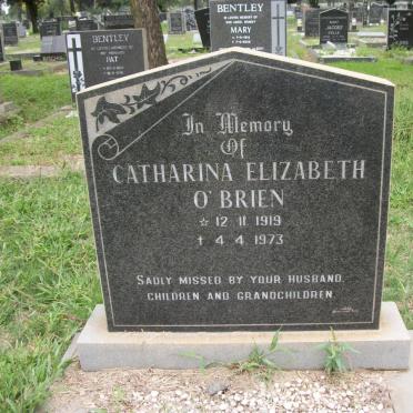 O'BRIEN Catharina Elizabeth 1919-1973
