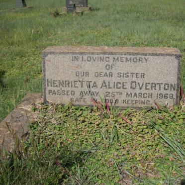 OVERTON Henrietta Alice -1968