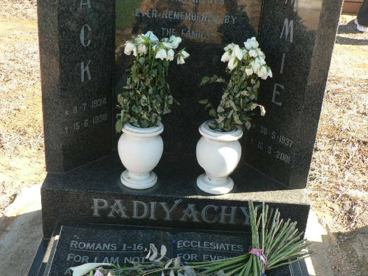 PADIYACHY Jack 1934-1999 &amp; ?mmie 1937-2001