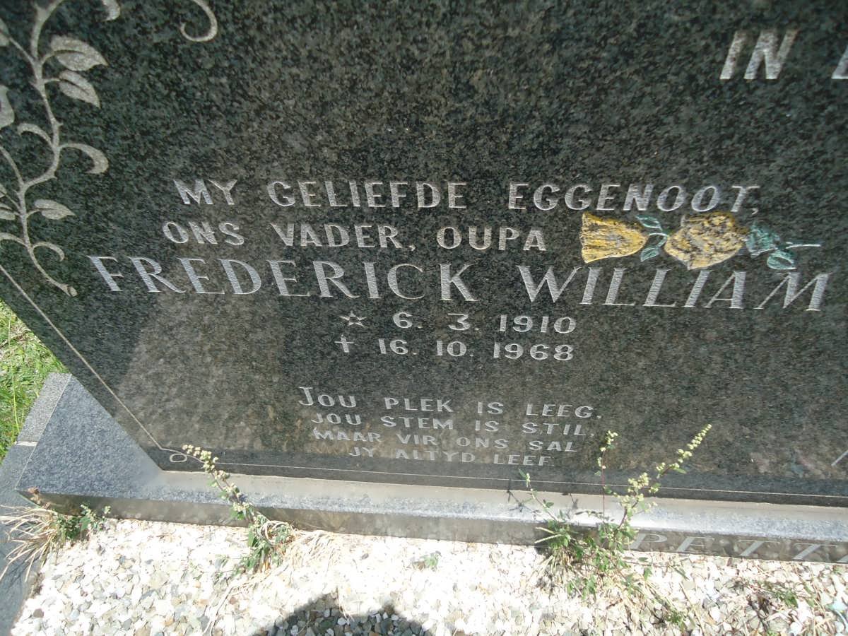 PETTIT Frederick William 1910-1968