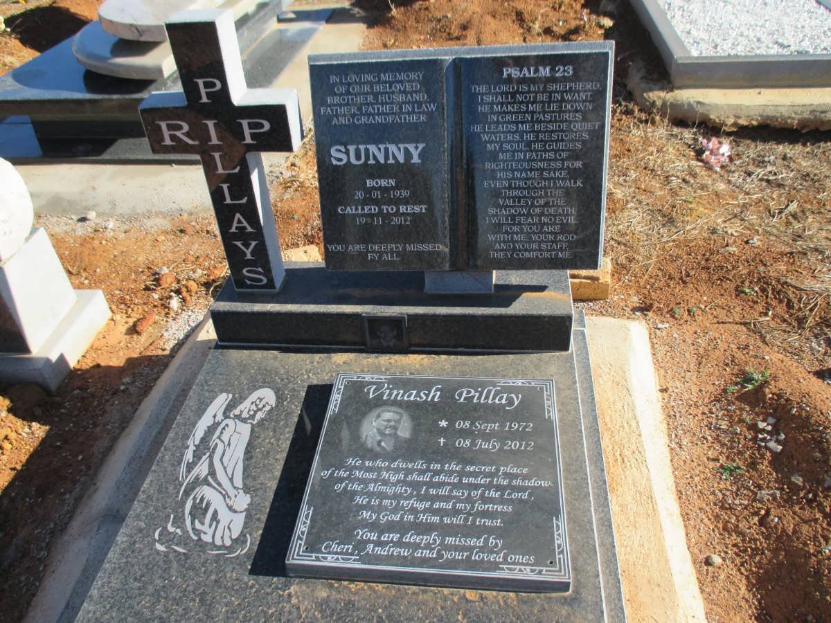 PILLAY Sunny 1930-2012 :: PILLAY Vinash 1972-2012
