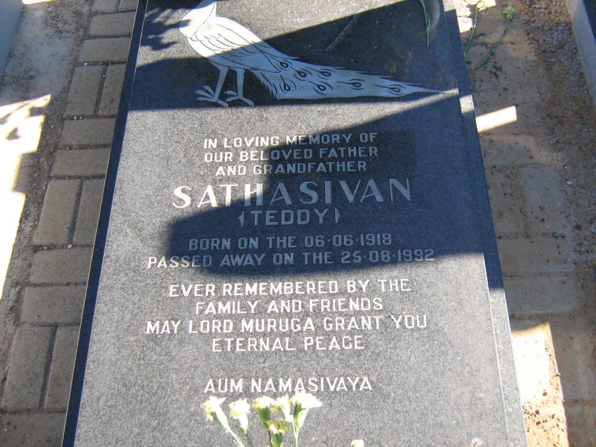PILLAY Sathasivan 1918-1992