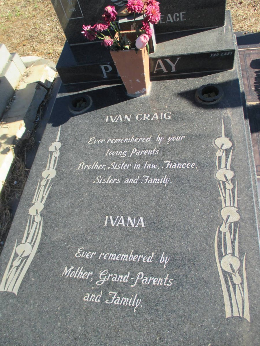 PILLAY Ivan 1979-2002 :: PILLAY Ivana 2003-2003
