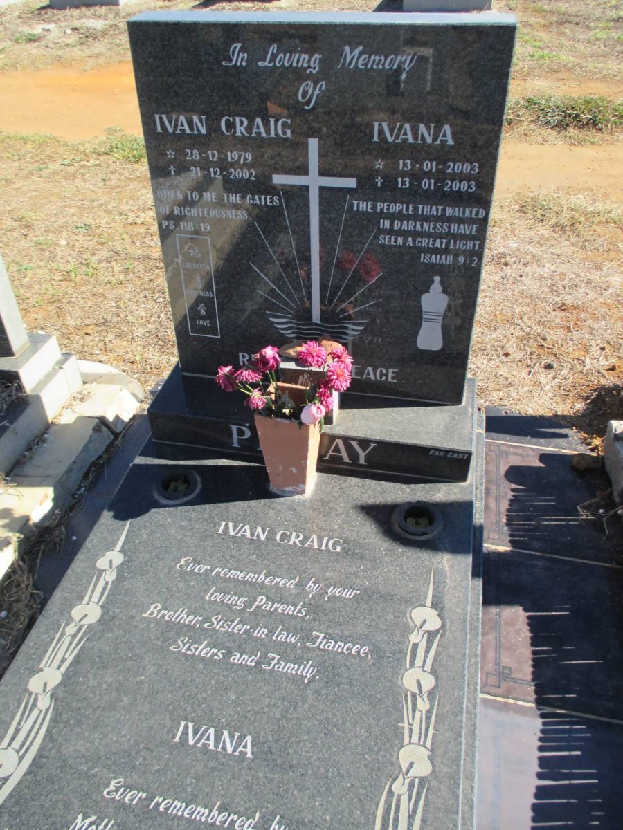 PILLAY Ivan 1979-2002 :: PILLAY Ivana 2003-2003