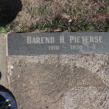 PIETERSE Barend H. 1910-1970