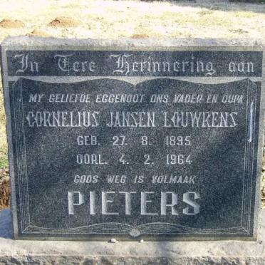 PIETERS Cornelius Jansen Louwrens 1895-1964