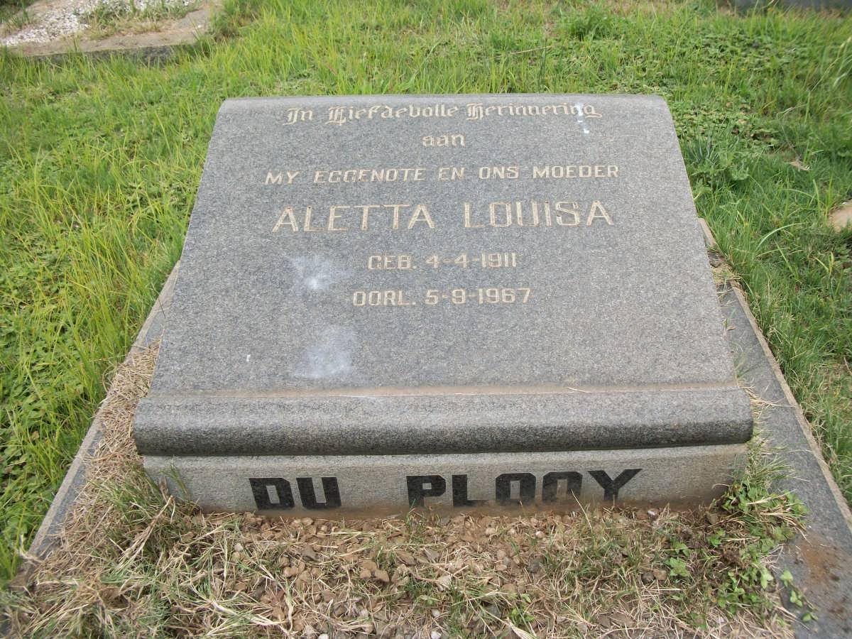 PLOOY Aletta Louisa, du 1911-1967