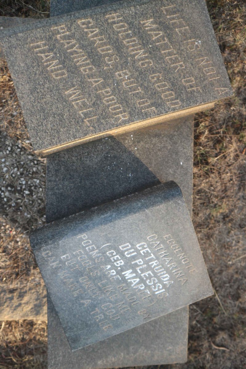 PLESSIS Felix, du &amp; Catharina Gertruida nee MAREE