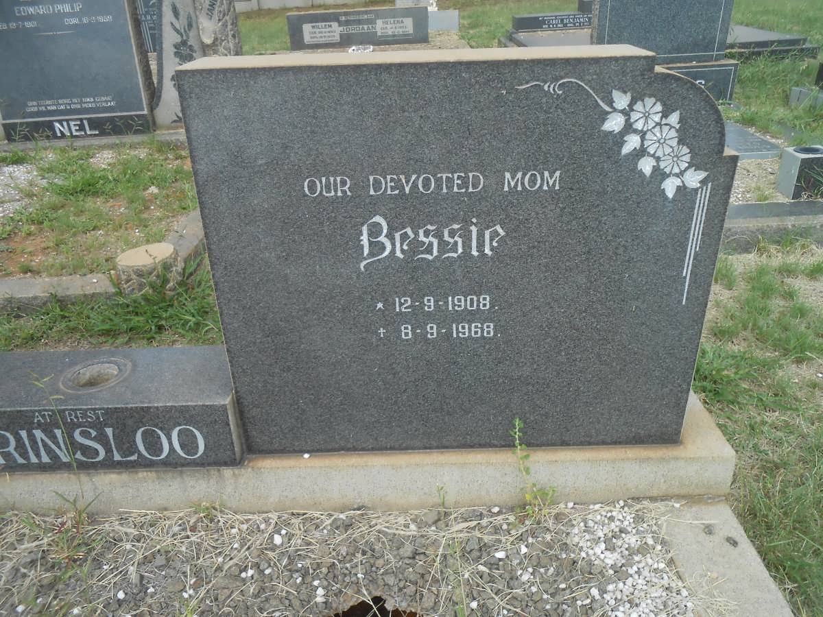 PRINSLOO Bessie 1908-1968